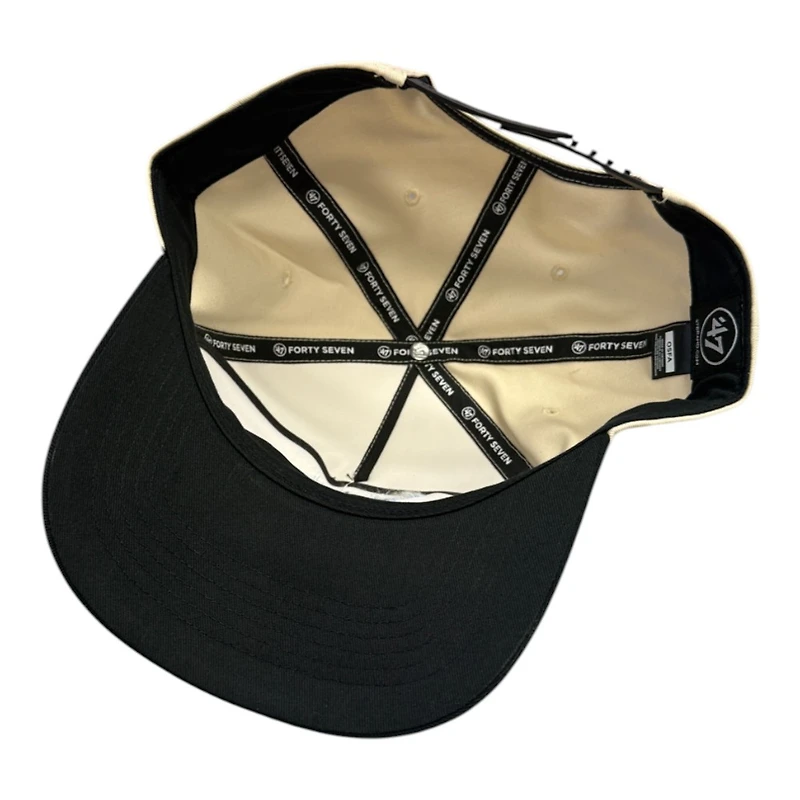 Utah Mammoth Cream and Black Primary Logo '47 Hitch Adjustable Hat