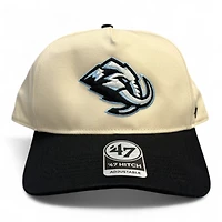 Utah Mammoth Cream and Black Primary Logo '47 Hitch Adjustable Hat