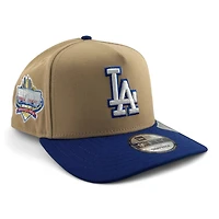 Los Angeles Dodgers Brown and Royal Blue 40th Anniversary Patch New Era 9FIFTY A-Frame Snapback Hat