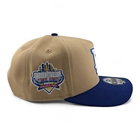 Los Angeles Dodgers Brown and Royal Blue 40th Anniversary Patch New Era 9FIFTY A-Frame Snapback Hat
