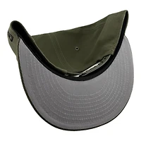 Utah Hockey Club Olive Inaugural Season Patch Gray UV New Era 9FIFTY Snapback Hat