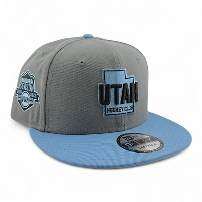 Utah Hockey Club Gray and Mountain Blue Inaugural Season Patch Gray UV New Era 9FIFTY Snapback Hat