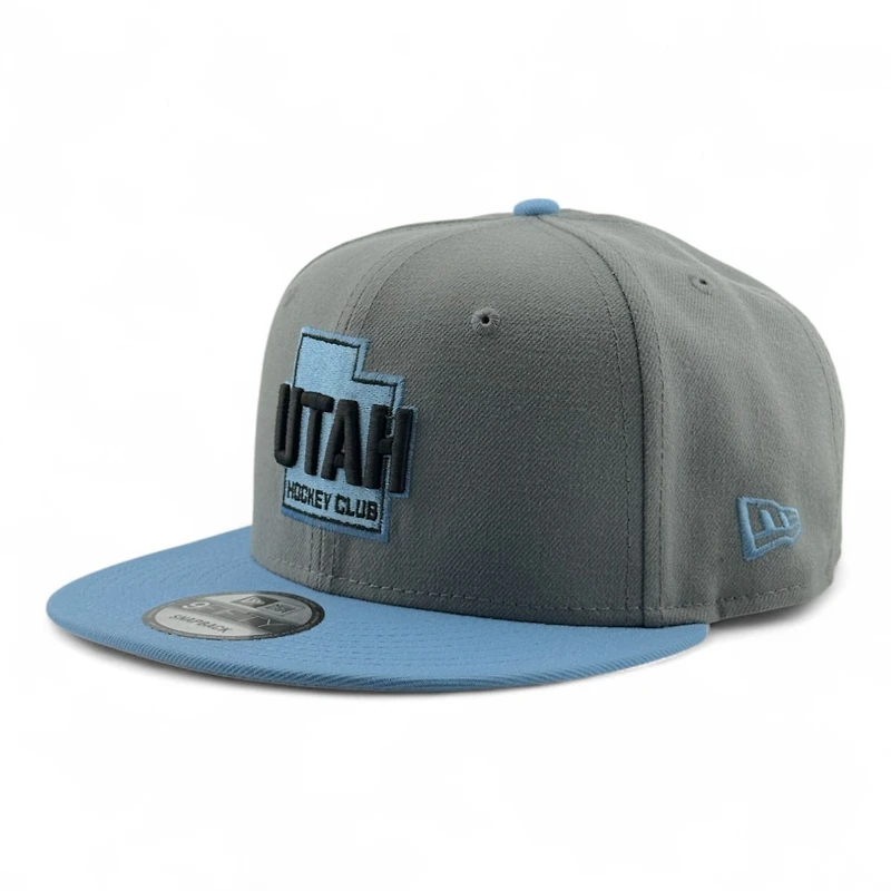 Utah Hockey Club Gray and Mountain Blue Inaugural Season Patch Gray UV New Era 9FIFTY Snapback Hat