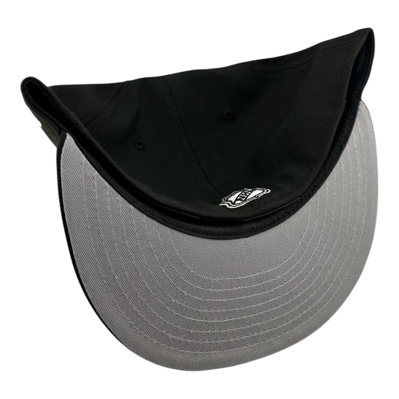 Utah Hockey Club Black Circle Logo Inaugural Patch Gray UV New Era 59FIFTY Fitted Hat