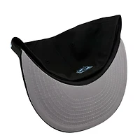 Utah Hockey Club Mountain Blue on Black Inaugural Patch Gray UV New Era 59FIFTY Fitted Hat