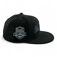 Utah Hockey Club Black Corduroy Script Inaugural Patch Gray UV New Era 59FIFTY Fitted Hat