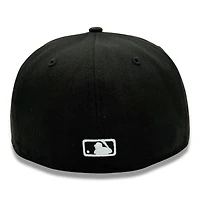 Los Angeles Dodgers on Black Metallic Green and Red Rose Grey UV New Era 59FIFTY Fitted Hat