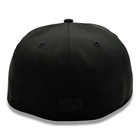 Los Angeles Dodgers Black on Metallic Green and Red Rose Grey UV New Era 59FIFTY Fitted Hat