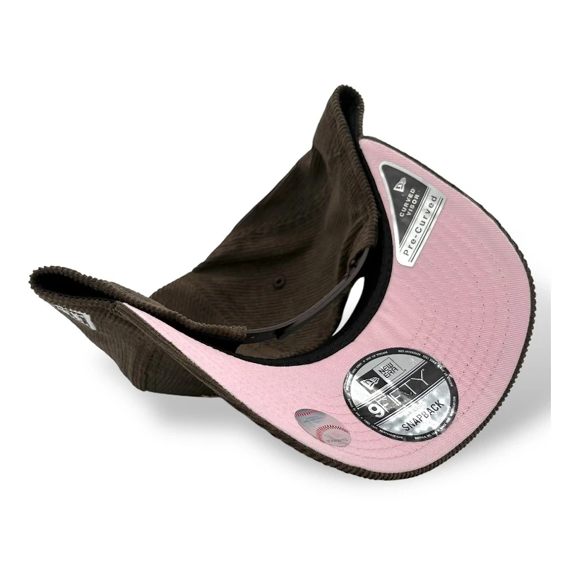 Los Angeles Dodgers Brown Corduroy Cherry Blossom New Era 9FIFTY A-Frame Snapback Hat