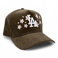 Los Angeles Dodgers Brown Corduroy Cherry Blossom New Era 9FIFTY A-Frame Snapback Hat