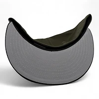 Texas Rangers Script Olive and Black Final Season Patch Gray UV New Era 59FIFTY Fitted Hat