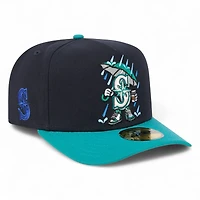 Seattle Mariners Navy and Teal Cartoon Series New Era 59FIFTY A-Frame Fitted Hat