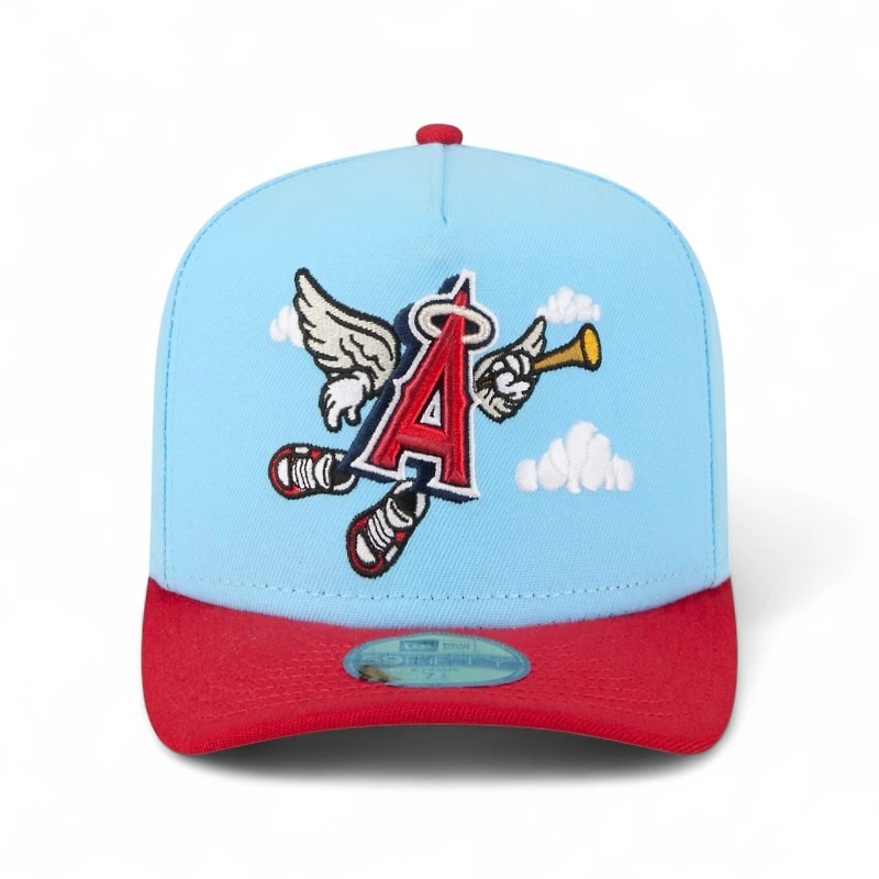 Anaheim Angels Blue and Red Cartoon Series New Era 59FIFTY A-Frame Fitted Hat