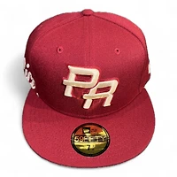 Puerto Rico Cardinal Wordmark Gray UV New Era 59FIFTY Fitted Hat