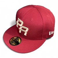Puerto Rico Cardinal Wordmark Gray UV New Era 59FIFTY Fitted Hat