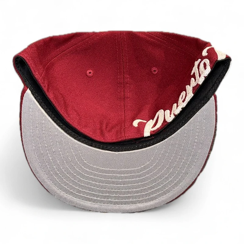 Puerto Rico Cardinal Wordmark Gray UV New Era 59FIFTY Fitted Hat