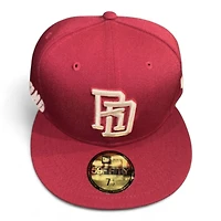 Dominican Replublic Cardinal Wordmark Gray UV New Era 59FIFTY Fitted Hat