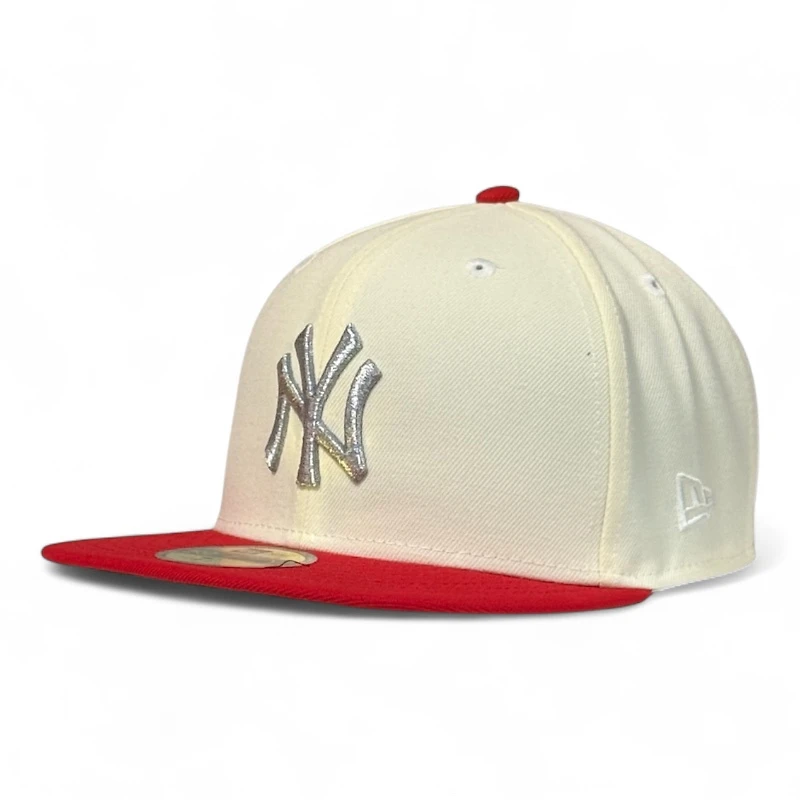 New York Yankees Chrome and Red 1999 World Series Patch Green UV Era 59FIFTY Fitted Hat