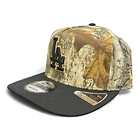 Los Angeles Dodgers Realtree and Black 50th Anniversary Patch New Era 9FIFTY A-Frame Snapback Hat