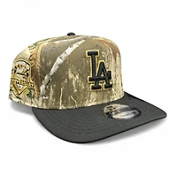 Los Angeles Dodgers Realtree and Black 50th Anniversary Patch New Era 9FIFTY A-Frame Snapback Hat