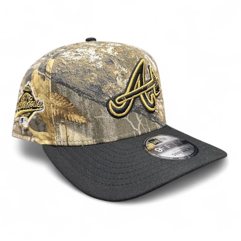 Atlanta Braves Realtree and Black 1995 WS Patch New Era 9FIFTY A-Frame Snapback Hat