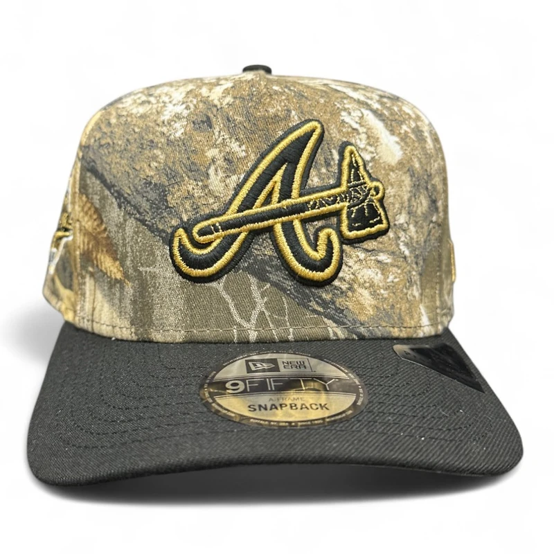 Atlanta Braves Realtree and Black 1995 WS Patch New Era 9FIFTY A-Frame Snapback Hat