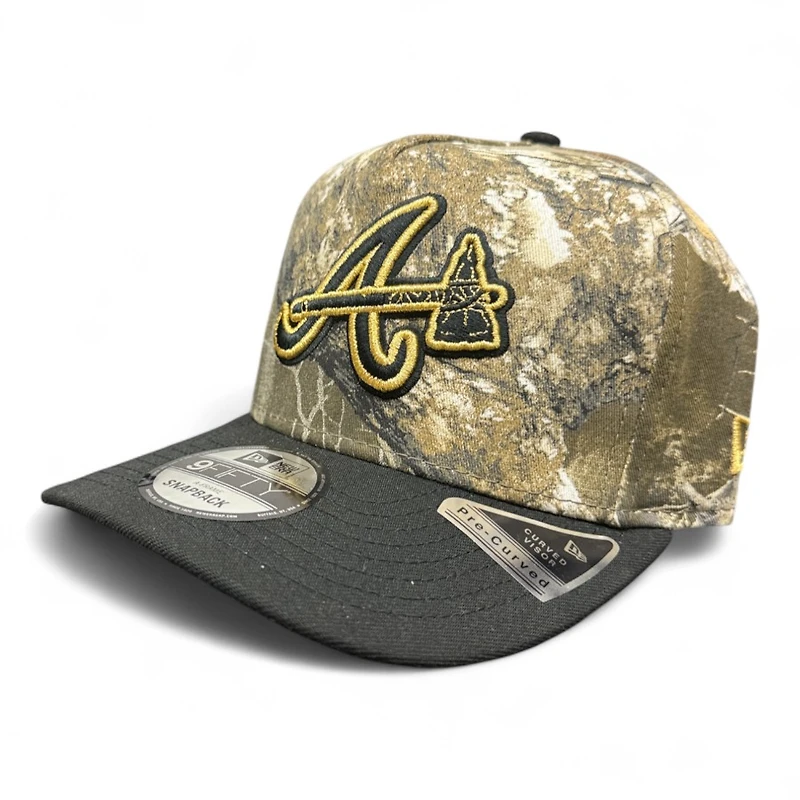 Atlanta Braves Realtree and Black 1995 WS Patch New Era 9FIFTY A-Frame Snapback Hat