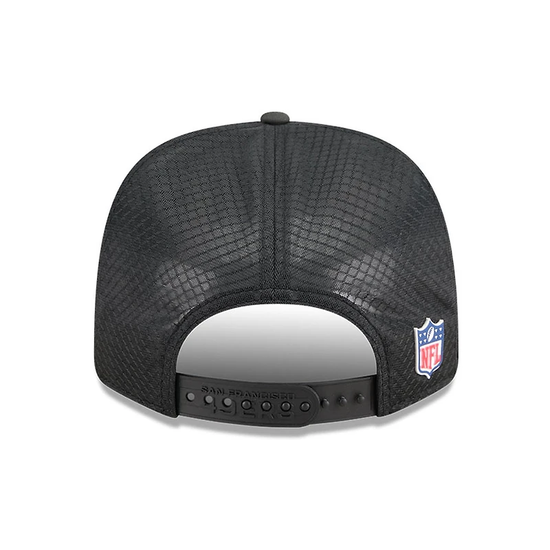 San Francisco 49ers 2025 NFL Sideline New Era 9SEVENTY Trucker Adjustable Snapback Hat