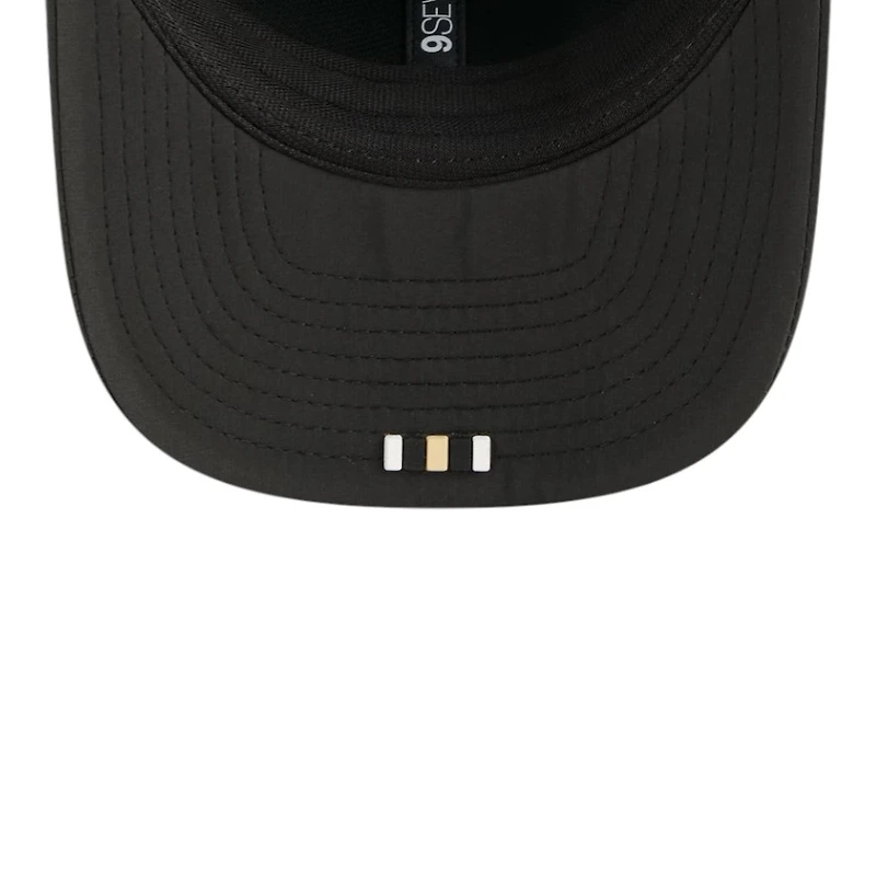 New Orleans Saints Black 2025 NFL Sideline New Era 9SEVENTY Trucker Adjustable Snapback Hat
