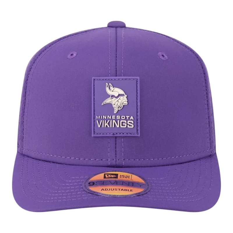 Minnesota Vikings Purple 2025 NFL Sideline New Era 9SEVENTY Trucker Adjustable Snapback Hat