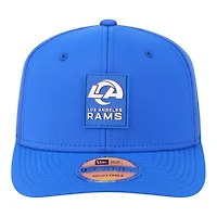 Los Angeles Rams Royal Blue 2025 NFL Sideline New Era 9SEVENTY Trucker Adjustable Snapback Hat