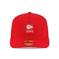 Kansas City Chiefs Red 2025 NFL Sideline New Era 9SEVENTY Trucker Adjustable Snapback Hat
