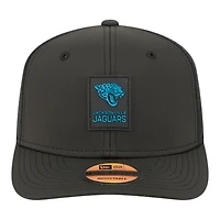 Jacksonville Jaguars Black 2025 NFL Sideline New Era 9SEVENTY Trucker Adjustable Snapback Hat