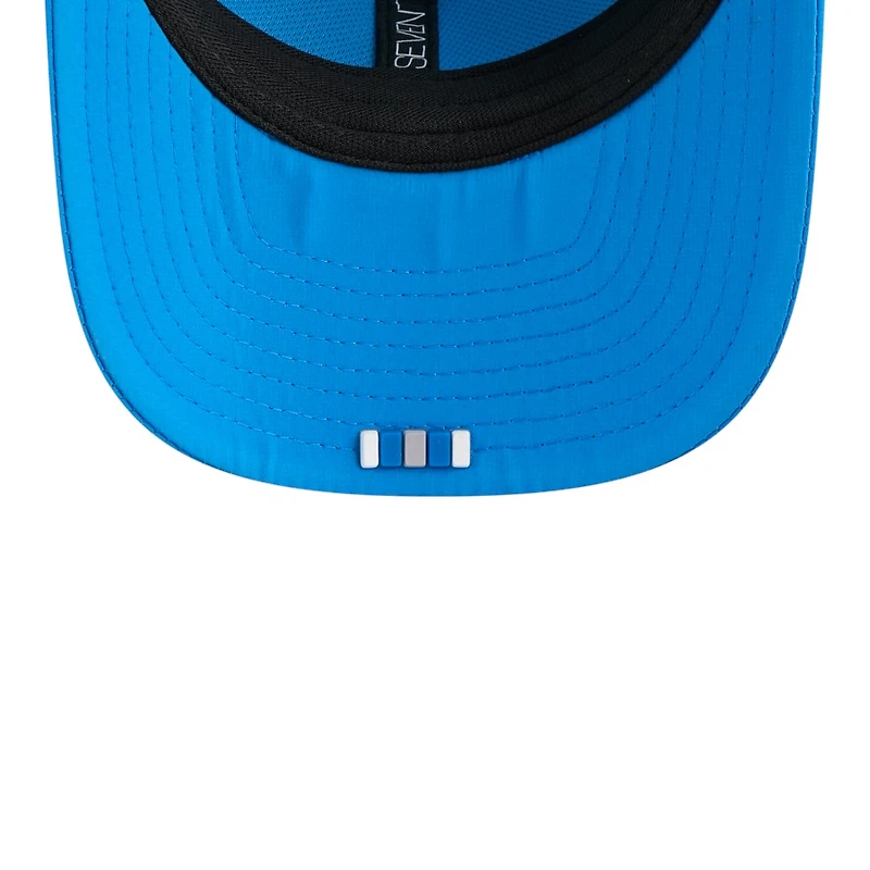 Detroit Lions Blue 2025 NFL Sideline New Era 9SEVENTY Trucker Adjustable Snapback Hat