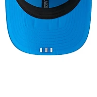 Detroit Lions Blue 2025 NFL Sideline New Era 9SEVENTY Trucker Adjustable Snapback Hat