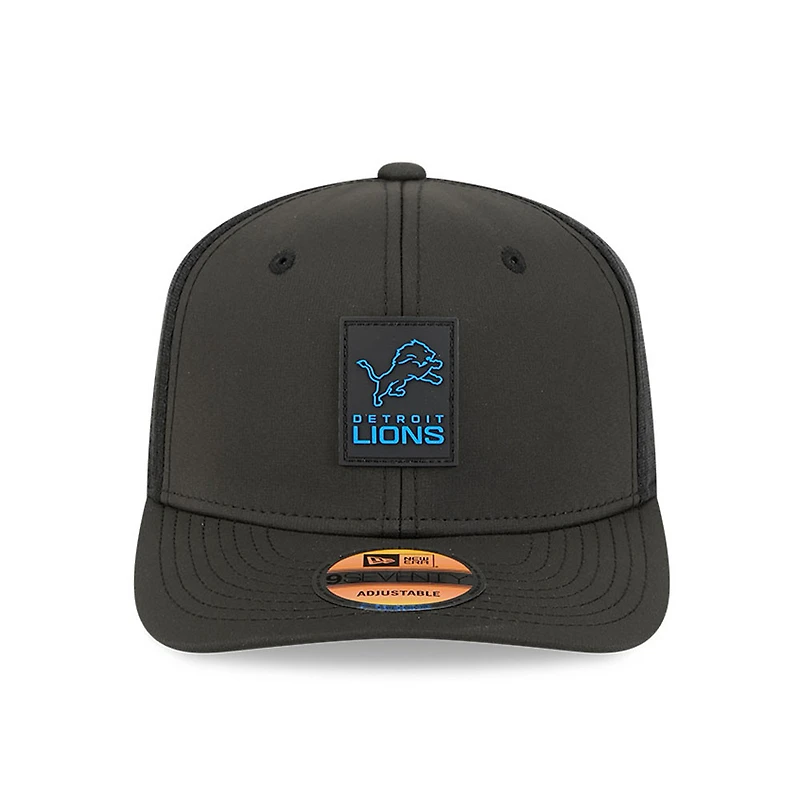 Detroit Lions 2025 NFL Sideline New Era 9SEVENTY Trucker Adjustable Snapback Hat