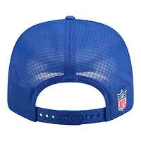 Denver Broncos Royal Blue 2025 NFL Sideline New Era 9SEVENTY Trucker Adjustable Snapback Hat