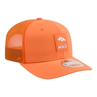 Denver Broncos Orange 2025 NFL Sideline New Era 9SEVENTY Trucker Adjustable Snapback Hat