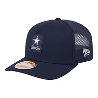 Dallas Cowboys Navy 2025 NFL Sideline New Era 9SEVENTY Trucker Adjustable Snapback Hat