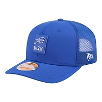 Buffalo Bills Royal Blue 2025 NFL Sideline New Era 9SEVENTY Trucker Adjustable Snapback Hat