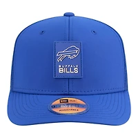 Buffalo Bills Royal Blue 2025 NFL Sideline New Era 9SEVENTY Trucker Adjustable Snapback Hat