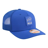 Buffalo Bills Royal Blue 2025 NFL Sideline New Era 9SEVENTY Trucker Adjustable Snapback Hat