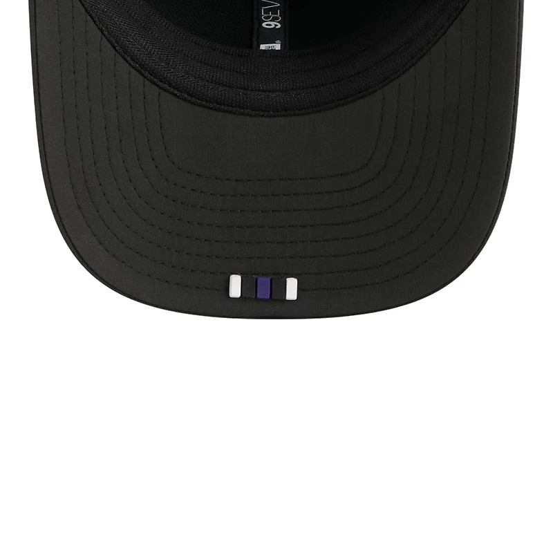 Baltimore Ravens Black 2025 NFL Sideline New Era 9SEVENTY Trucker Adjustable Snapback Hat