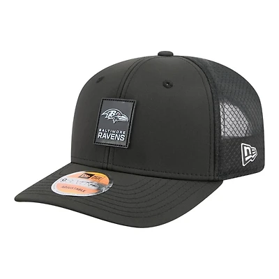 Baltimore Ravens Black 2025 NFL Sideline New Era 9SEVENTY Trucker Adjustable Snapback Hat