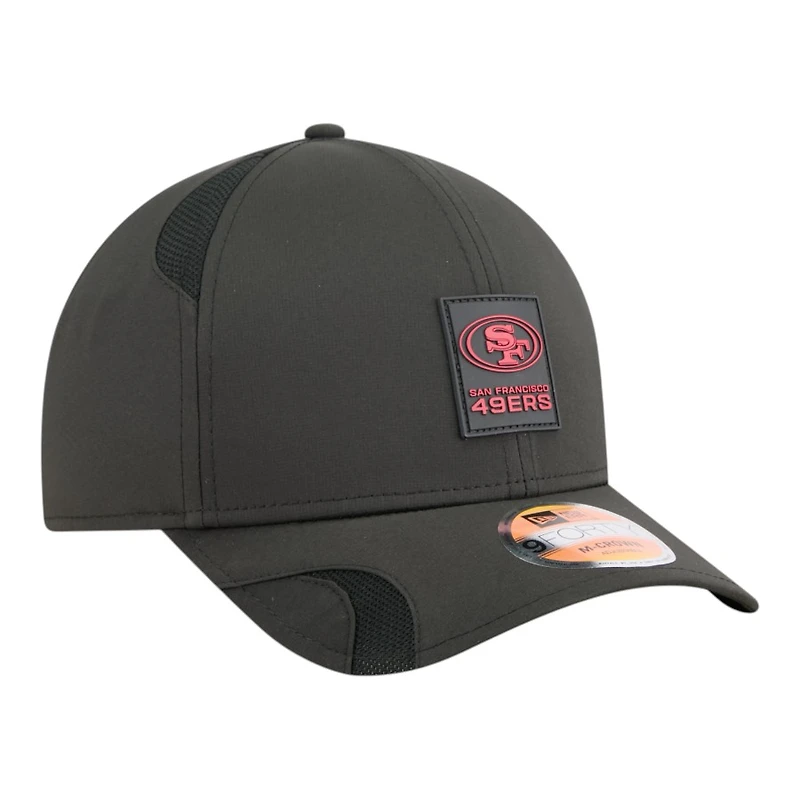 San Francisco 49ers Black 2025 NFL Sideline New Era 9FORTY M-Crown Adjustable Hat