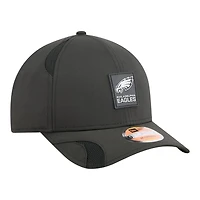 Philadelphia Eagles Black 2025 NFL Sideline New Era 9FORTY M-Crown Adjustable Hat