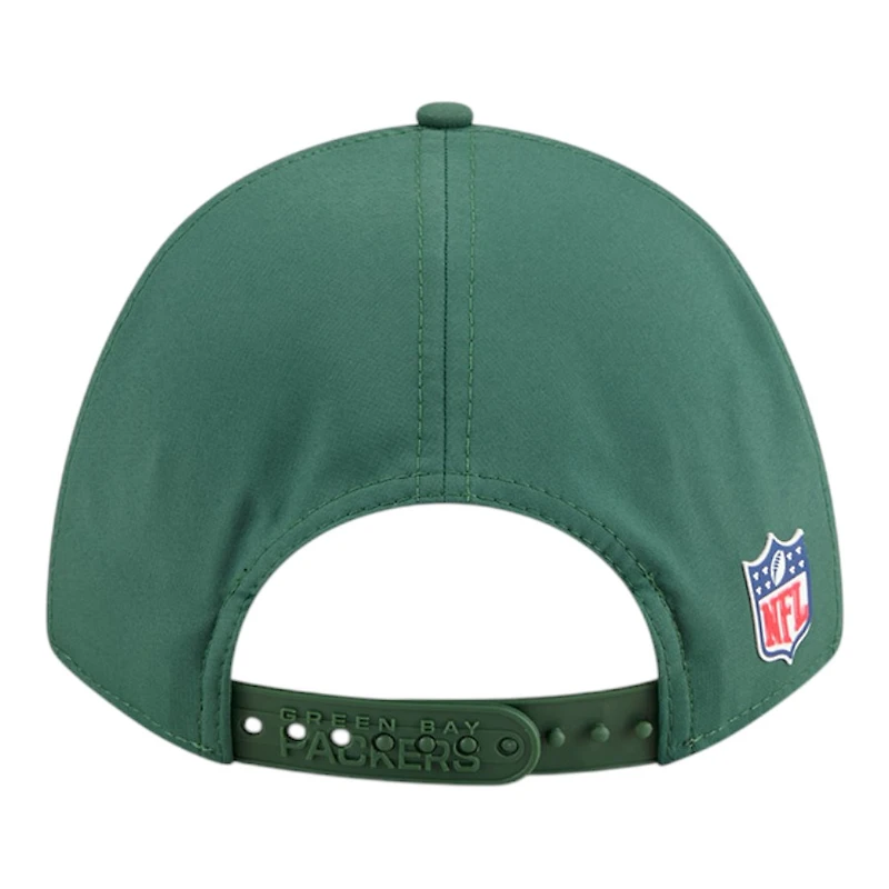 Youth Green Bay Packers Green 2025 NFL Sideline New Era 9FORTY M-Crown Adjustable Hat