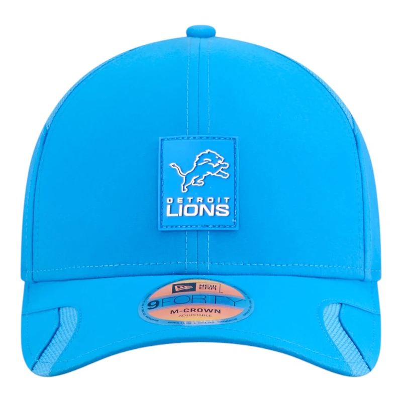 Detroit Lions Blue 2025 NFL Sideline New Era 9FORTY M-Crown Adjustable Hat