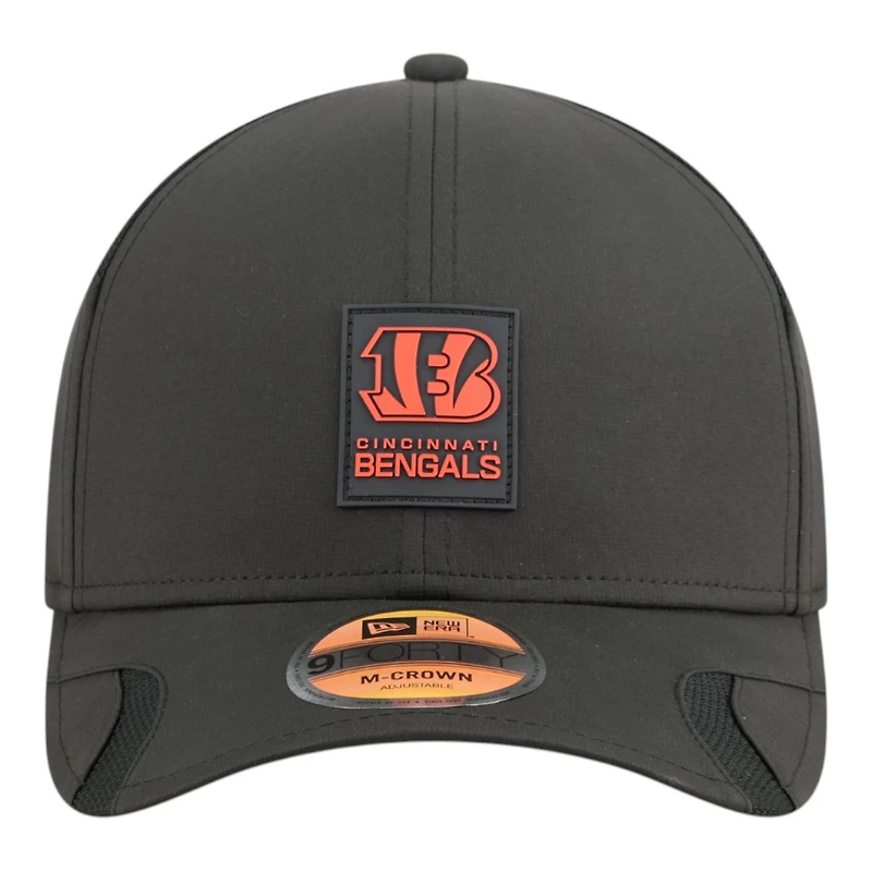 Cincinnati Bengals Black 2025 NFL Sideline New Era 9FORTY M-Crown Adjustable Hat