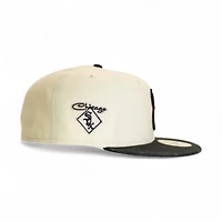 Chicago White Sox Chrome Black 2T Leon the Lab WS Patch Grey UV New Era 59FIFTY Fitted Hat